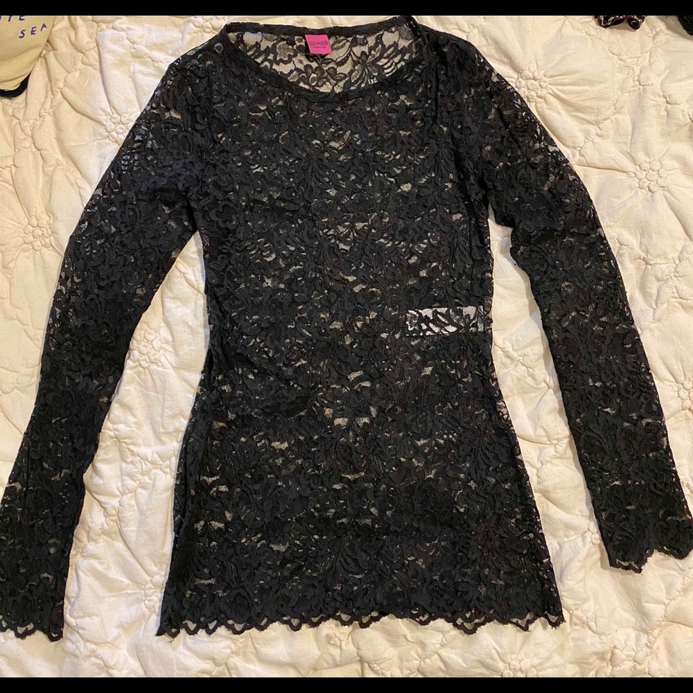 NWOT Save The Queen Lace Top